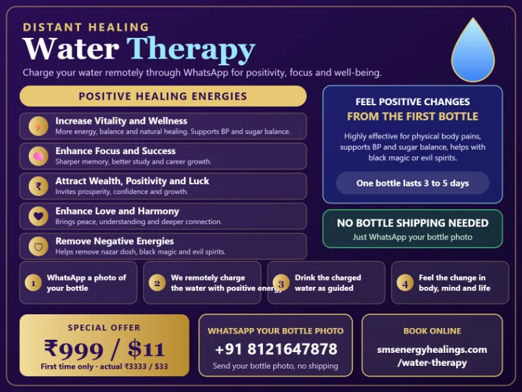 Distant Healing Water Therapy